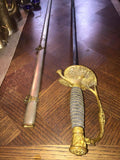 Antique  Sword, Civil War Model, 1800s, 1860, Staff & Field Officer's, Awesome Decor for a Man  Cave!! - Old Europe Antique Home Furnishings