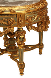 Table Louis XVI Style Parcel Gilt & Painted Center, 36 Ins. ,Beauty, Vintage!! - Old Europe Antique Home Furnishings