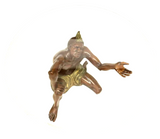 Table, Beveled Glass-Top, Italian, Circular, Near Life-Size Figural Blackamoor!! - Old Europe Antique Home Furnishings