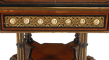 Table, Center, Burlwood & Parcel, Ebonized, Octagonal, Vintage / Antique, 20th C - Old Europe Antique Home Furnishings