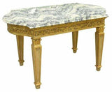 Table, Coffee, Louis XVI Style Marble Top, Giltwood Table, Gorgeous! - Old Europe Antique Home Furnishings
