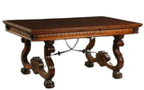 Table, Dining, Spanish,Carved, Beech Dining Extension Table, Vintage, 1900's!! - Old Europe Antique Home Furnishings