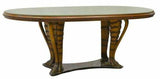 Table, Dining, Vintage, Italian Mid Century Modern Oval Glass Top, Vittorio Dassi!! - Old Europe Antique Home Furnishings