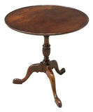 Queen Anne Style Mahogany Charming Vintage Tea, Tilt-Top Table!! - Old Europe Antique Home Furnishings