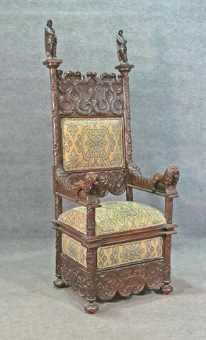 Vintage throne chair online