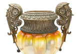 Urns, Palace Size, Carved Wood and Lucite, Pair, 26 Ins, Vintage / Antique!! - Old Europe Antique Home Furnishings