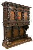 VERY FINE RENAISSANCE REVIVAL FIGURAL MARQUETRY CABINET, 19th Century(1800s)!! - Old Europe Antique Home Furnishings