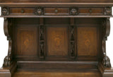 VERY FINE RENAISSANCE REVIVAL FIGURAL MARQUETRY CABINET, 19th Century(1800s)!! - Old Europe Antique Home Furnishings