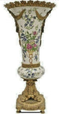 Vase, Floor, Ormolu-Mounted Porcelain, Gilt Bronze Mounts, 20th C., Gorgeous! - Old Europe Antique Home Furnishings