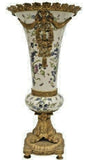 Vase, Floor, Ormolu-Mounted Porcelain, Gilt Bronze Mounts, 20th C., Gorgeous! - Old Europe Antique Home Furnishings