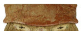 Vintage Bombe Commode, Venetian Marble-Top Parcel Gilt Painted, Gllt Metal Accents!! - Old Europe Antique Home Furnishings