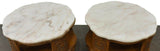 Vintage Tables, End, Pair of French Louis XV Style Marble Top, 1900's, Charming! - Old Europe Antique Home Furnishings