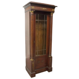 Vitrine Cabinet, Display Empire Style Mahogany, Vintage, Gorgeous Vitrine!! - Old Europe Antique Home Furnishings