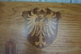 Wood Panels, Marquetry Style W/ Inlay Design, Village Scene, Large from Germany! - Old Europe Antique Home Furnishings