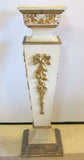 Wood Pedestal, French Style Painted, Gorgeous Vintage / Antique!! - Old Europe Antique Home Furnishings