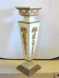 Wood Pedestal, French Style Painted, Gorgeous Vintage / Antique!! - Old Europe Antique Home Furnishings
