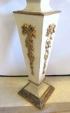 Wood Pedestal, French Style Painted, Gorgeous Vintage / Antique!! - Old Europe Antique Home Furnishings