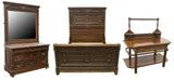 Antique Bedroom Set, Bed, 3-Piece Victorian John Sparks, Walnut, 1800s, Stunning - Old Europe Antique Home Furnishings