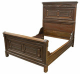 Antique Bedroom Set, Bed, 3-Piece Victorian John Sparks, Walnut, 1800s, Stunning - Old Europe Antique Home Furnishings