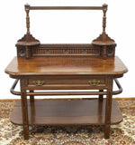 Antique Bedroom Set, Bed, 3-Piece Victorian John Sparks, Walnut, 1800s, Stunning - Old Europe Antique Home Furnishings