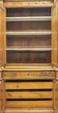 Antique Bookcase, Secretary, French Henri II Style, Mirrored, 1800s, Gorgeous!! - Old Europe Antique Home Furnishings