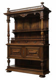 Antique Cabinet, Display French Renaissance Revival, Late 1800s, Gorgeous! - Old Europe Antique Home Furnishings
