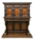 Renaissance Revival Figural Marquetry Cabinet, 19th Century (1800s), Magnificent! - Old Europe Antique Home Furnishings