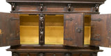 Renaissance Revival Figural Marquetry Cabinet, 19th Century (1800s), Magnificent! - Old Europe Antique Home Furnishings