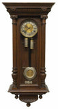 Antique Clock, Wall, German Lenzkirch Oak Cased Regulator, 1800's, Handsome Deco - Old Europe Antique Home Furnishings