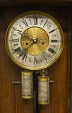 Antique Clock, Wall, German Lenzkirch Oak Cased Regulator, 1800's, Handsome Deco - Old Europe Antique Home Furnishings