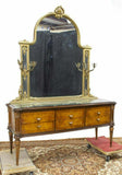 Commode & Mirror, Italian Mid Century, Marble Top, 1960's Circa, Gorgeous!! - Old Europe Antique Home Furnishings