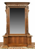 Antique Mirror, Console Entryway, Italian Renaissance Revival Carved 19th C.!! - Old Europe Antique Home Furnishings