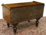 Antique Desk, Writing, Danish Figured Wood, Kneehole, 1800s, Handsome Piece!! - Old Europe Antique Home Furnishings