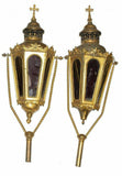Lanterns Professional Candle, French Church Gilt, Vintage / Antique, Gorgeous! - Old Europe Antique Home Furnishings
