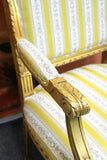 Chairs, Gold Leaf Vintage / Antique Pair of Louis XV Style, Gorgeous Pair! - Old Europe Antique Home Furnishings