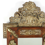 Antique Mirror, Ornate, Continental Repousse, Pine, 1800s, Gorgeous!! - Old Europe Antique Home Furnishings