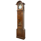 Antique Grandfather Clock, Standing French Walnut, Long Case, 1800s, Gorgeous! - Old Europe Antique Home Furnishings