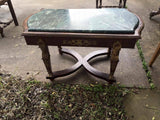 Table, Coffee, Empire Style Green Marble Top, With Ormolu, Gorgeous, Vintage!! - Old Europe Antique Home Furnishings