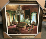 Painting, Signed, Hungarian Aristocrate Home, Oil on Canvas, Gorgeous Colors!! - Old Europe Antique Home Furnishings