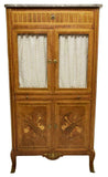 Antique Cabinet, French Marble-Top Marquetry, Sheet Music, 19th Century (1800s)!! - Old Europe Antique Home Furnishings
