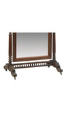 Antique Mirror, French Carved Oak Cheval, Standing, Wood Frame, c. 1870, 1800s!! - Old Europe Antique Home Furnishings