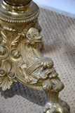 Antique Candelabras, Brass, Monumental, Pair,, 61"H, 21" x 21" Each - Old Europe Antique Home Furnishings