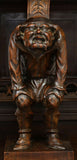 Sideboard, French Renaissance Revival Carved Walnut, 1800's, - Old Europe Antique Home Furnishings