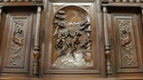 Sideboard, French Renaissance Revival Carved Walnut, 1800's, - Old Europe Antique Home Furnishings