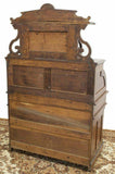 Antique Desk, Cylinder, Secretary, American Victorian Walnut, 1800s, Stunning! - Old Europe Antique Home Furnishings