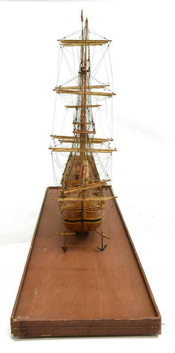 Ship Model, British, Three Mast, Handsome Man Cave Piece!!– Old Europe ...