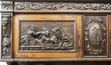 Sideboard, Italian Renaissance Revival, Figural Early 1900s, Handsome Vintage! - Old Europe Antique Home Furnishings