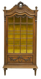 Antique Vitrine, French Louis XVI Style Glazed Walnut, Early 1900s, Gorgeous!! - Old Europe Antique Home Furnishings