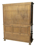 Vitrine Cabinet, Display, Oak, Spanish Renaissance Revival Glaze, Handsome !! - Old Europe Antique Home Furnishings