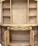 Cabinet, Display, Venetian Painted Gilt Accented, Vintage, Gorgeous - Old Europe Antique Home Furnishings